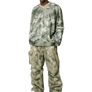 Camiseta de malla camuflada de moda, estilo urbano, oversize, streetwear, cuello en V, estampado reflectante, deportiva, para hombre, poliéster, OEM, fabricante, ligera - Product Image 6
