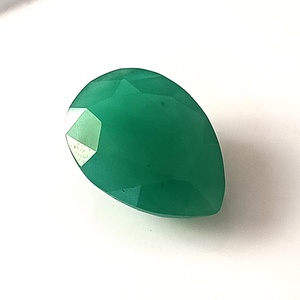 Émeraude naturelle zambienne de 5 carats, facettée, taille poire, pierre précieuse non montée - Product Image 1