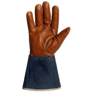 Guantes de Soldadura de Alta Calidad, Profesionales, de Lona y Cuero, Duraderos, Antideslizantes, con Textura Suave, Multicolores, Libres de Silicona - Product Image 6