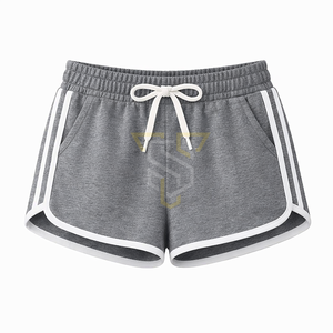 Shorts en coton décontractés pour femmes, style tendance, doux, confortables, taille élastique, streetwear, haute qualité - Product Image 1