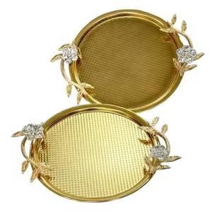 Bandeja de Servicio Metálica para Eventos, Elegante Plato para Transportar Bebidas, para Mesa de Fiesta y Arreglos de Banquete - Product Image 5