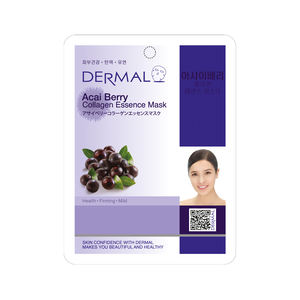 Mascarilla Facial de Colágeno DERMAL con Extracto de Acai Berry, Belleza Coreana, Cuidado de la Piel Coreano, Cosméticos Coreanos, Mascarilla Facial Cruelty-Free, Anti Irritación - Product Image 1