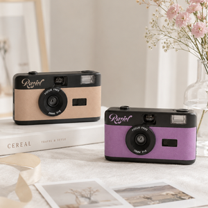 Appareil photo argentique 35 mm Raziel OEM personnalisé, à usage unique, mise au point fixe, manuel, pile AA, design compact en plastique, style coloré, LOGO de la marque - Product Image 1