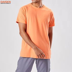 Camiseta de Algodón Holgada para Hombre, Transpirable, de Manga Corta, Informal, de Color Sólido, a la Moda, con Marca Personalizada, Fabricante - Product Image 2