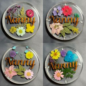 Heavy Duty Acrylic Coaster Set Custom Logo Transparent Drink Coasters Heat Resistant Waterproof Anti Slip <b>Table</b> <b>Protection</b> - Product Image 3