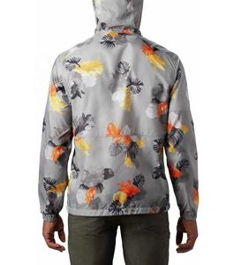 Chaqueta cortavientos holgada de poliéster y nailon personalizada, chaqueta cortavientos transpirable con estampado completo por sublimación, chaqueta informal impermeable - Product Image 2