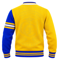 Cardigans Sorority Sigma Gamma Rho, bleu roi et or, color block, pulls pour femmes, col en V, tricot acrylique, logo brodé grec.