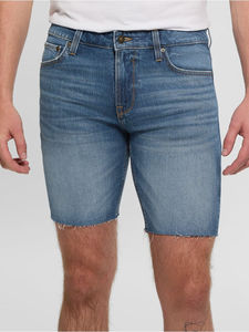 Pantalones Cortos Bermuda de Mezclilla Azul para Hombre, Cintura Alta, Casuales, de Algodón Lavado, Cintura Elástica, Secado Rápido - Product Image 2