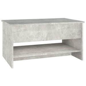 Table basse en bois d'ingénierie gris béton 31.5 po x 19.7 po x 15.7 po - Product Image 5