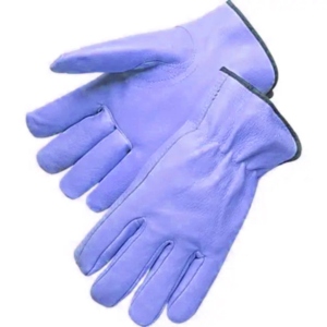 Premium Quality Goat Grain Leather Anti-Cut Waterproof Safety <b>Gloves</b> with Elastic Wristlet for Driver Work and Mechanical Tasks - Product Image 3