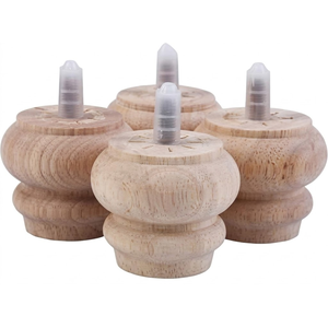 Patas de Soporte para Sofá de Madera Resistente, Patas de Muebles de Madera Maciza de Alta Calidad para Decoración de Apartamentos y Hoteles de Lujo - Product Image 1