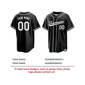 Camiseta de Béisbol para Hombre, Estilo Oversize, Personalizada con el Logotipo del Equipo, con Botones, Ropa Urbana, Transpirable y Ligera - Product Image 4