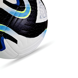 Ballon de football en cuir PU thermocollé, durable, pour entraînement professionnel, noir, RACING GEAR Brg-sb-26 OEM - Product Image 3