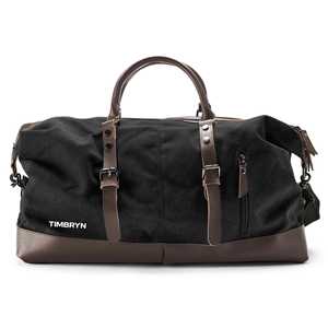 Sac de voyage en toile cirée et cuir véritable avec logo personnalisé, vintage, résistant à l'eau, sac de voyage de nuit, sac de sport LCTB-0153 - Product Image 6