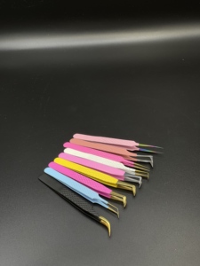 Pinzas para Pestañas Multicolores, Pinzas Nano Grip, Pinzas para Extensión de Pestañas con Etiqueta Privada Personalizada, Magma Beauty - Product Image 3