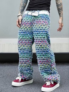 กางเกงยีนส์ผู้ชายสั่งตัดพิเศษ ทรงสกินนี่ ยืดหยุ่นสูง สวมใส่สบาย - Product Image 4