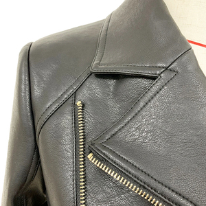 แจ็คเก็ตหนังแท้ทรงสลิมฟิตสำหรับผู้หญิง รุ่นใหม่ล่าสุด คอตั้ง ดีไซน์สำหรับขี่มอเตอร์ไซค์ เป็นมิตรต่อสิ่งแวดล้อม เหมาะสำหรับฤดูหนาว - Product Image 5