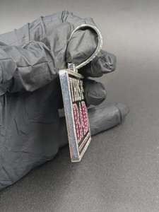 จี้ตัวอักษรทรงสี่เหลี่ยมแบบกำหนดเอง เงินแท้ 925 ประดับมอสซาไนต์ชุบทอง หรูหรา เหมาะเป็นของขวัญสำหรับงานปาร์ตี้ - Product Image 3