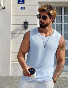 Camiseta Deportiva sin Mangas para Hombre, Transpirable, de Secado Rápido, Ecológica, de Spandex/Algodón, para Gimnasio, Entrenamiento, Running, Fisicoculturismo - Product Image 3