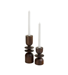 ที่วางเทียนไม้กระถินแบบมินิมอล  งานไม้ธรรมชาติ |   ขายส่ง - Product Image 2