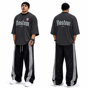 Conjunto Deportivo para Hombre 2026, Camiseta Holgada y Pantalones Anchos de Entrenamiento, Ropa Deportiva Urbana - Product Image 1