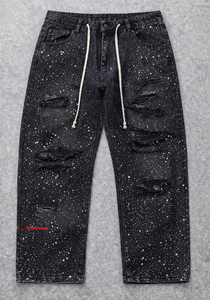 Pantalones Vaqueros de Mezclilla para Mujer, Estilo Deportivo, de Moda, de Cintura Alta, con Corte Acampanado, Casuales, con Perlas, Transpirables, de Invierno, con Cintura Elástica - Product Image 6