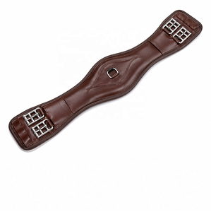 <b>Equestrian</b> Girth for Horse Jumping Anatomical Leather Dressage Girth Anti Slip Breathable English Horse Girth - Product Image 1