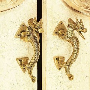 Bulk Traditional Golden Fish Shaped <b>Brass</b> Door Handles Home Decor Cabinet <b>Pulls</b> - Product Image 5