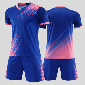Custom <b>Mens</b> Soccer Kit Sublimation Football Jersey And Shorts Set Quick Dry Team Uniform Wholesale Sportswear - Product Image 3