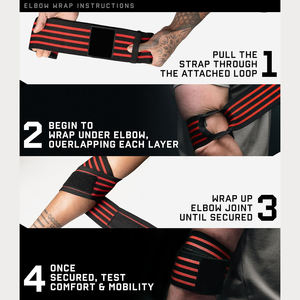 Sangles de soutien du coude en néoprène respirantes, durables et personnalisables avec logo, et sangles de poignet réglables pour la musculation – Qualité supérieure, en promotion - Product Image 5