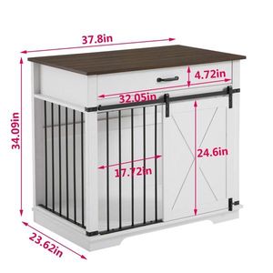 Small to Medium Dog <b>Crate</b> Furniture Indoor Kennel for Puppies Pet Cage - Product Image 5