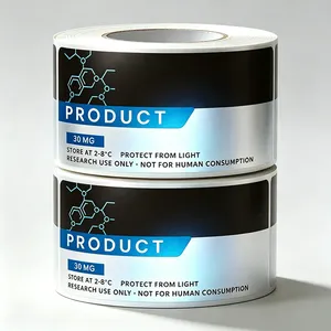 Étiquettes en vinyle adhésif permanent, finition mate, toucher doux, imperméables, avec dorure à chaud, pour sucre, huile d'olive, aliments pour animaux et collations - Personnalisées - Product Image 4