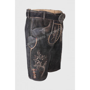 Pantalones Cortos Bávaros Unisex de Cuero, Traje Tradicional Alemán, Diseño de Moda de Última Tendencia, Directo de Fábrica - Product Image 2
