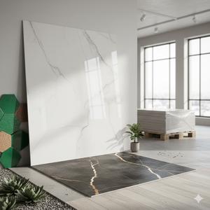 Carreaux de céramique premium 600x600mm pour projets de revêtements de sol à fort trafic, prêts à l'exportation, collection multicolore de carreaux de porcelaine 600x600mm - Product Image 3