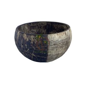 ชามมะพร้าวขัดเงาสีธรรมชาติเป็นมิตรกับสิ่งแวดล้อมสำหรับการตั้งแคมป์โดยตรงจากเวียดนาม - Product Image 1