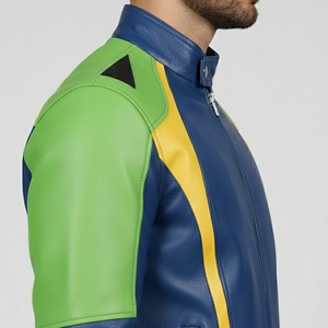 Latest Winter Season <b>Bomber</b> Winter <b>Jacket</b> Men Genuine Leather Sheepskin <b>Shearling</b> Decoration Winter Nonwoven Leather <b>Jacket's</b> - Product Image 3