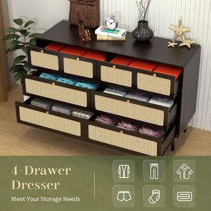 Wooden Dresser <b>Storage</b> <b>Chest</b> of Drawers - Product Image 1