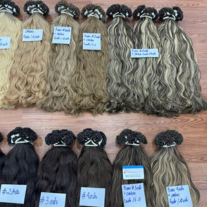 Extensiones de Cabello Humano Ondulado con Punta en U, Color Ruso, 100% Alineado con la Cutícula, Sin Enredos, Sin Caída, Queratina, Punta en U, Oferta 2026 - Product Image 5