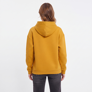 Sweat à capuche imprimé pour femme 100 % coton molletonné, idéal pour l'hiver, avec poches avant, coupe ample et épaisse - Product Image 2