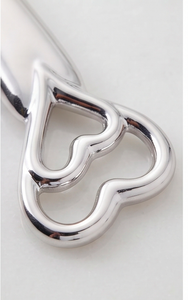 Stainless Steel Silver Color <b>Cake</b> <b>Server</b> Heart Design Handle Flatware For Wedding Parties Bakery And Restaurant Use - Product Image 3