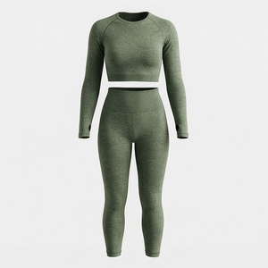 Conjunto de Yoga para Mujer de Primera Calidad, Ropa Cómoda, Transpirable, para Gimnasio, Ejercicio, Ropa Deportiva - Product Image 1