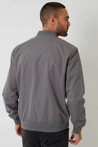 Chaqueta Bomber de Moda Urbana Personalizada de Alta Calidad para Hombre, Transpirable, Resistente al Viento, 100% Poliéster, Cierre de Cremallera Informal, Color Sólido - Product Image 2