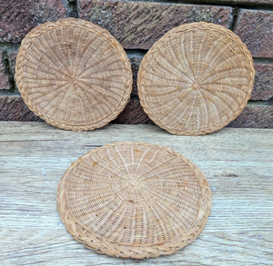 Wholesale Rattan Trivets Pot Handicrafts Mats Pads Handmade Natural Rattan <b>Coasters</b> <b>for</b> <b>Drinks</b> - Product Image 6