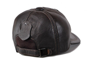 Casquette de baseball unisexe en cuir marron avec motif tissé, chapeau décontracté tendance pour adultes, à porter en toutes saisons - Product Image 3