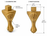 Piezas para Muebles de Madera Maciza de Fábrica en Vietnam a Bajo Costo con Opción OEM/ODM para Uso Exterior Sofá Silla de Comedor/Cocina Hotel