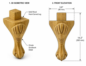 Piezas para Muebles de Madera Maciza de Fábrica en Vietnam a Bajo Costo con Opción OEM/ODM para Uso Exterior Sofá Silla de Comedor/Cocina Hotel - Product Image 6