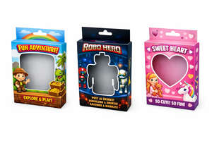 Custom Full Color Printed Foldable Kids Toys Paper <b>Boxes</b> with Plastic Window - Product Image 5