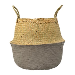 Wholesale Luxury Natural Seagrass Belly <b>Basket</b> Vietnam Handmade Folding Storage Laundry Toys <b>Plants</b> Eco-Friendly Customizable - Product Image 1
