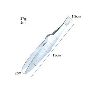 Pinzas de cocina de acero inoxidable con forma de pez, de alta gama, doradas, para quitar espinas, para barbacoa, venta al por mayor, directamente de fábrica - Product Image 5