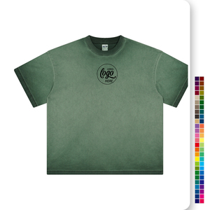 T-shirt Homme Oversize Style Vintage 230 g/m² Coton Manches Courtes Délavé à l'Acide Coupe Boxy DTG Ample Grande Taille Col Rond Décontracté - Product Image 1